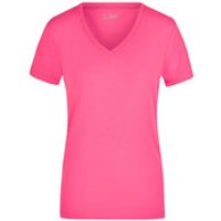 Damen Elastic V-Shirt JN928, pink, Größe XL Bild 2