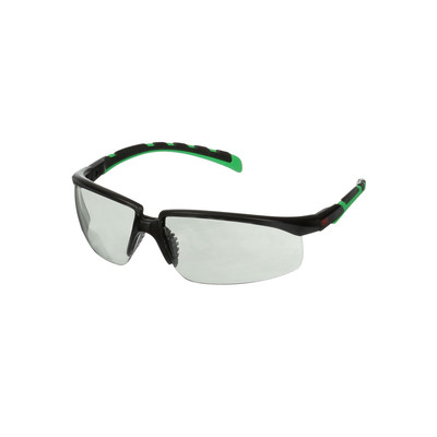 Solus™ 2000 Schutzbrille, schwarz/grüne Bügel, Antikratz-Beschichtung + (K), graue Scheibe IR 1.7, S2017ASP-BLK, 20 pro Packung