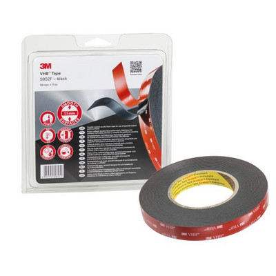VHB™ Klebeband 5952F, Schwarz, 19 mm x 11 m, 1.1 mm