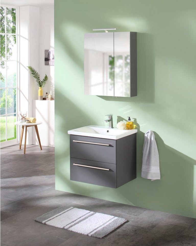 welltime Spiegelschrank Torino, Spiegelschrank, Made in Germany, B: 60 cm Solide Verarbeitung - Dieses Produkt ist in Deutschland gefertigt Bild 4
