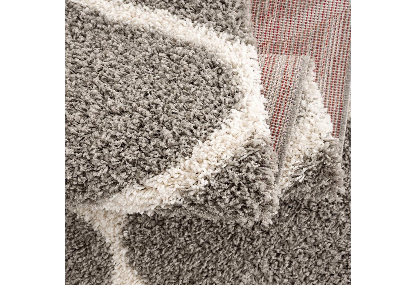 Sanat Hochflor-Teppich Madrid, auch in Rund erhältlich, rund, Höhe: 30 mm, Wohnzimmer, Langflor, Shaggy Teppich Bild 2