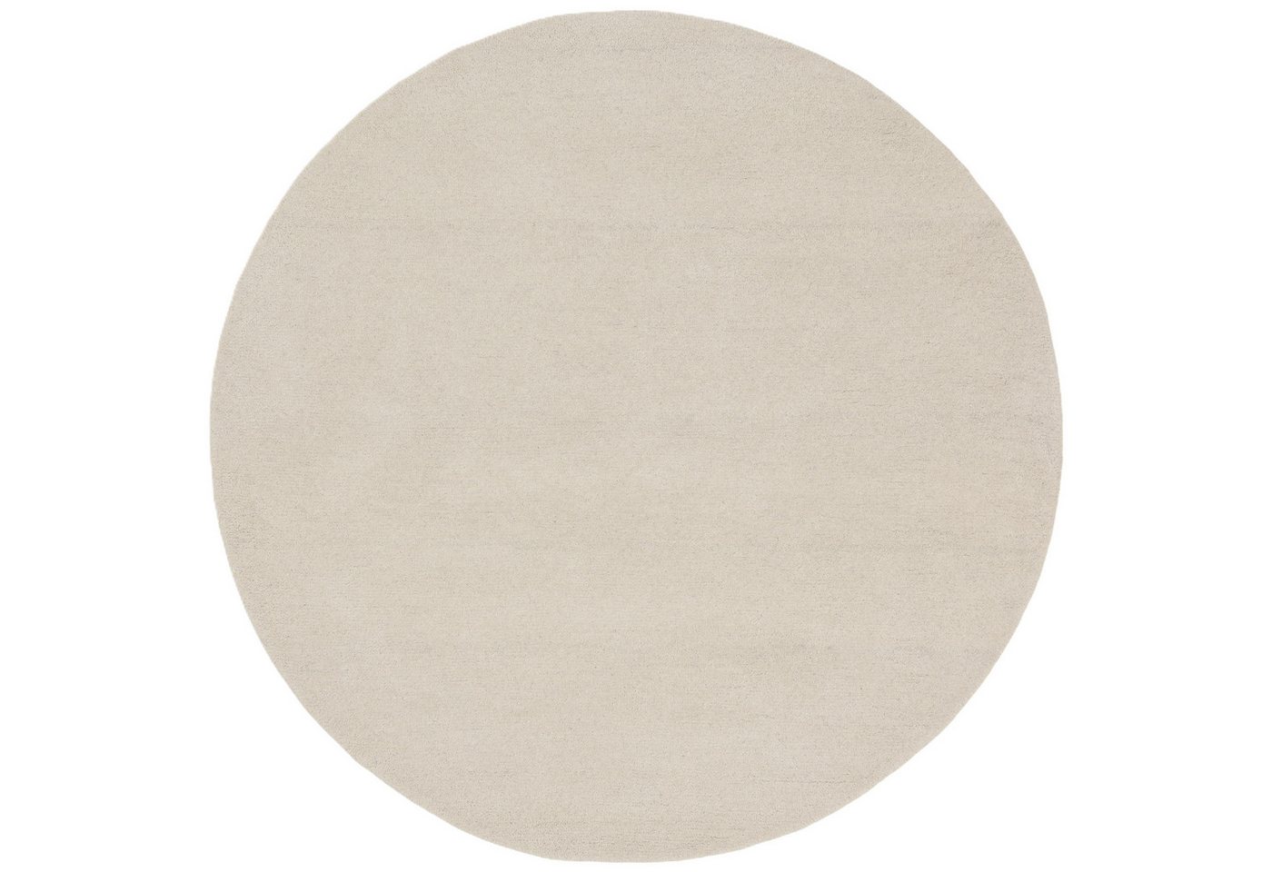 OTTO home Wollteppich Gabbo Natur, Handgefertigt, Teppich, reine Wolle, meliert, rund, Höhe: 14 mm, besonders weich und dicht Bild 5