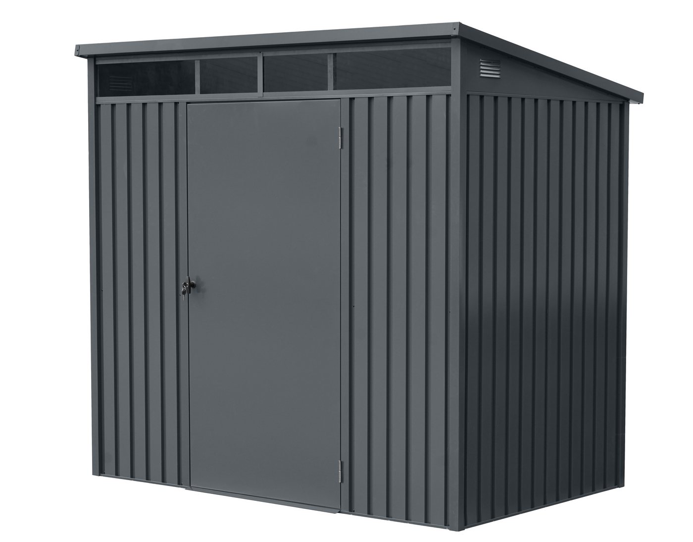 GARDEN 'N' MORE Gerätehaus Pultdachhaus Basic plus, BxT: 197x146 cm, einfacher Aufbau, Oberlicht, Langlebig, abschließbar Bild 3