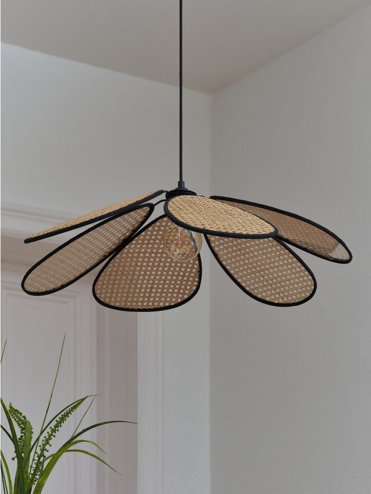 Osram Pendelleuchte Decor Rattan, ohne Leuchtmittel, braun, Fassung E27, Rattan und Stahl Bild 2