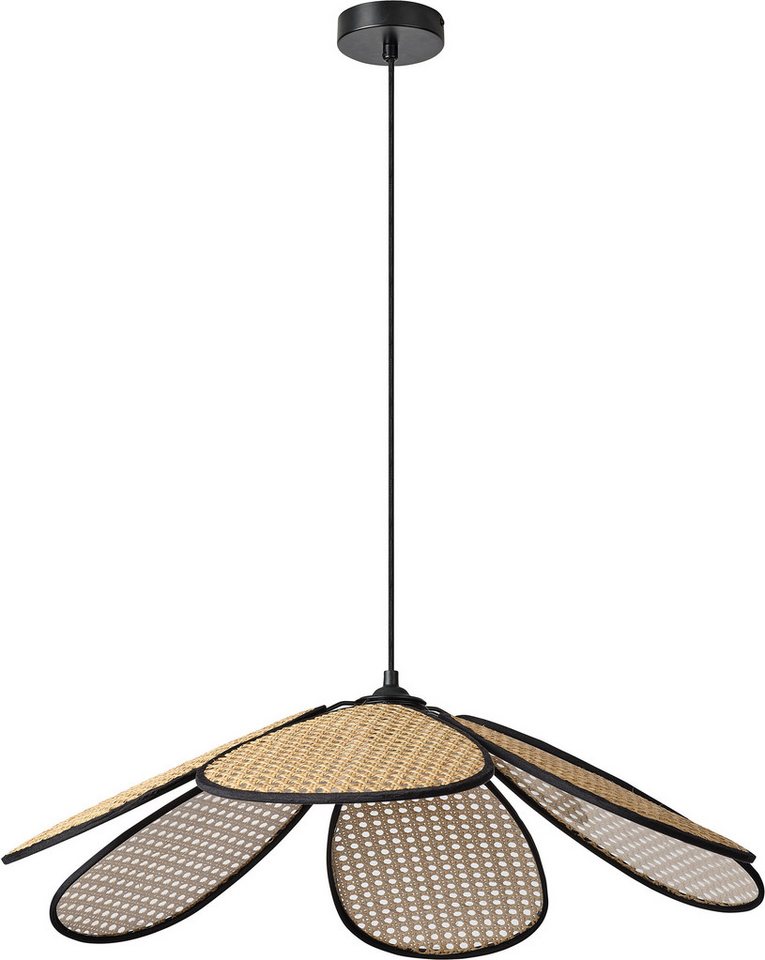 Osram Pendelleuchte Decor Rattan, ohne Leuchtmittel, braun, Fassung E27, Rattan und Stahl Bild 3