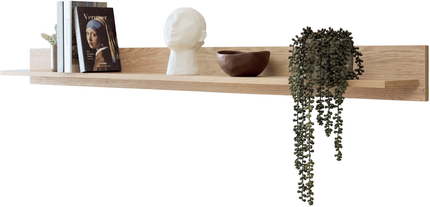 Home affaire Wandboard Fredericia, modernes Wandregal, Wandhalter mit Ablagefläche, vielseitig einsetzbares Hängeregal, Eiche Cremona Toro, 195 cm breit Bild 4