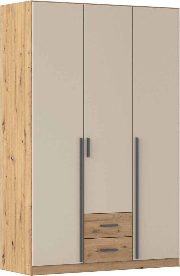 rauch Drehtürenschrank Kleiderschrank Garderobe GAMMA Breite 136 cm (in 3 Ausstattungen BASIC/CLASSIC/PREMIUM (inkl. SOFT-CLOSE-Funktion) mit Schubladen, verschiedene Griff-Varianten TOPSELLER MADE IN GERMANY Bild 4