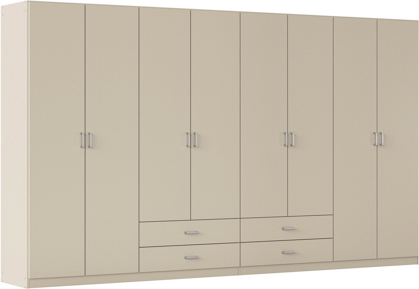 rauch Drehtürenschrank Kleiderschrank Garderobe GAMMA Breiten 360 cm (in 3 Ausstattungen BASIC/CLASSIC/PREMIUM (inkl. SOFT-CLOSE-Funktion) mit Schubladen, verschiedene Griff-Varianten TOPSELLER MADE IN GERMANY Bild 3