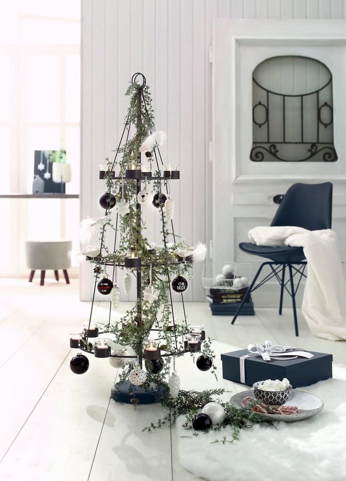 Winterliche Kunstpflanze Weihnachtsdeko, Weihnachtsgirlande Tanne, OTTO home, Girlande, gefrostet, Länge 180 cm Bild 4