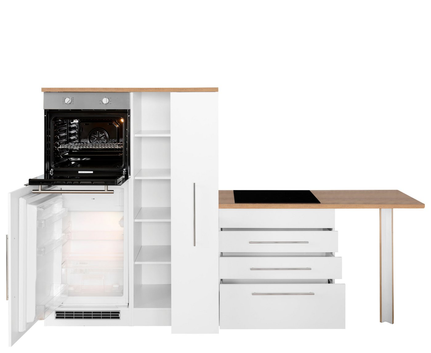 KOCHSTATION Winkelküche KS-Samos, Stellbreite 260x270 cm, wahlweise mit E-Geräten und Induktion Bild 3