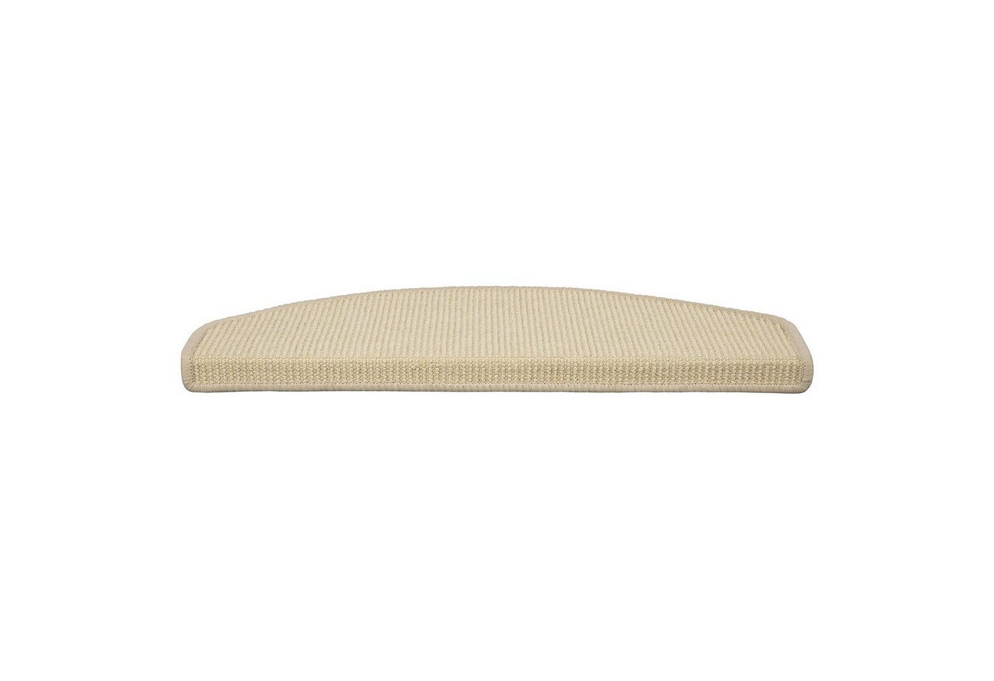 Karat Stufenmatte Sisal Urban, Stufenschutz, viele Farben, Matte, Halbrund, mit stabilem Klebewinkel