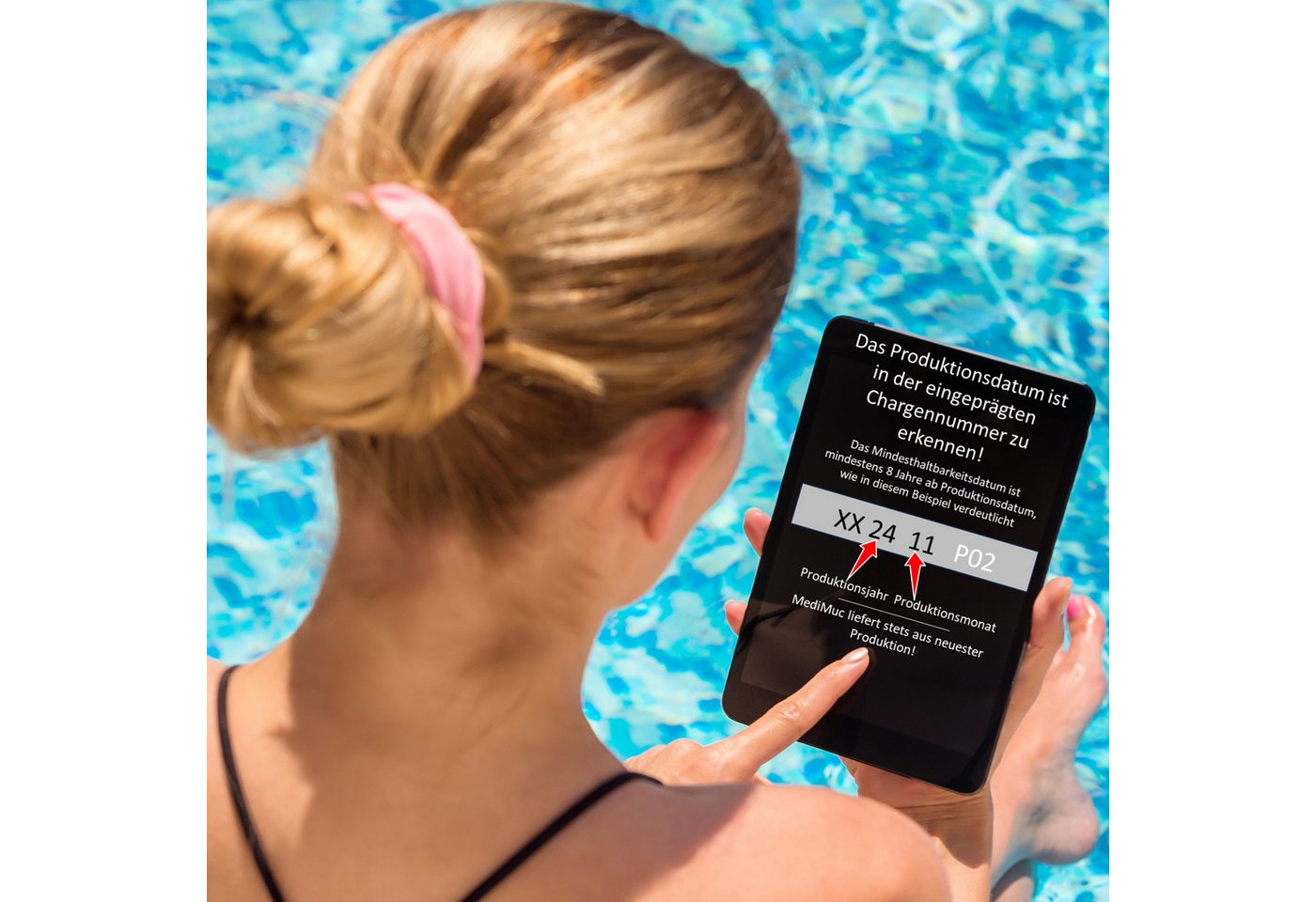 WATER-I.D. Pool-Wassertest Refillpack für PoolLab mit 70 Tabletten, 5 Messparameter, 280-tlg., nur für Photometer Bild 2