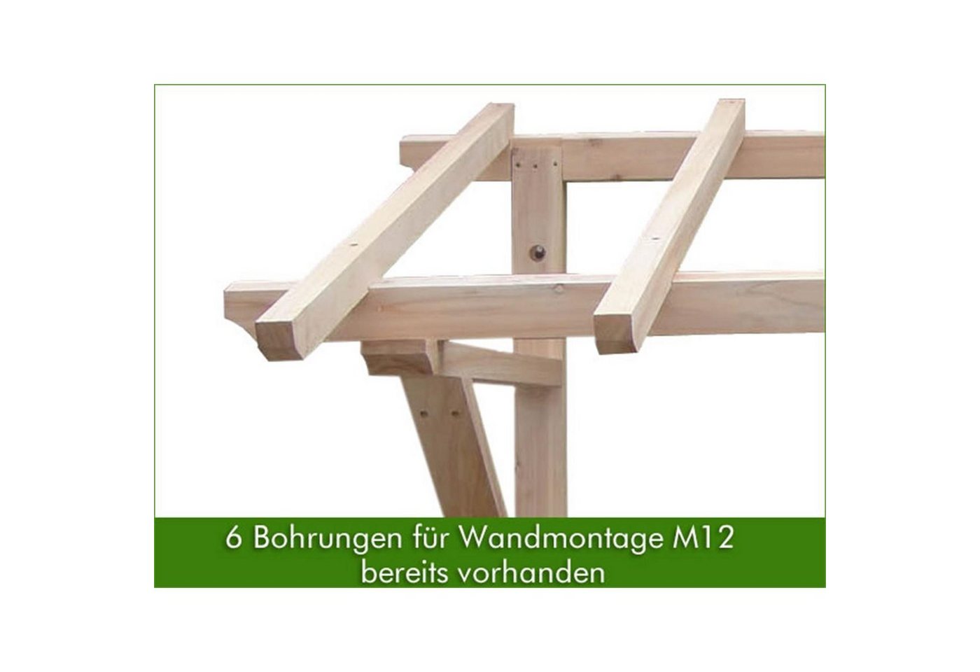 Feel2Home Vordach 2050 mm Haustürvordach Holz Vordach Pultvordach Haustür Überdachung (Stück, 1 St., Vordach Holz (unbehandelt), Unbehandelt