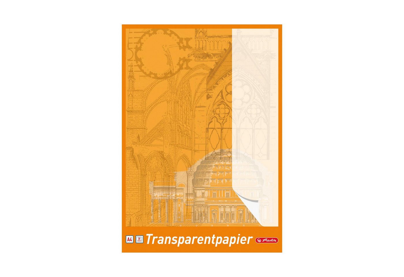 Herlitz Transparentpapier Herlitz Transparentpapierblock A4 30 Blatt