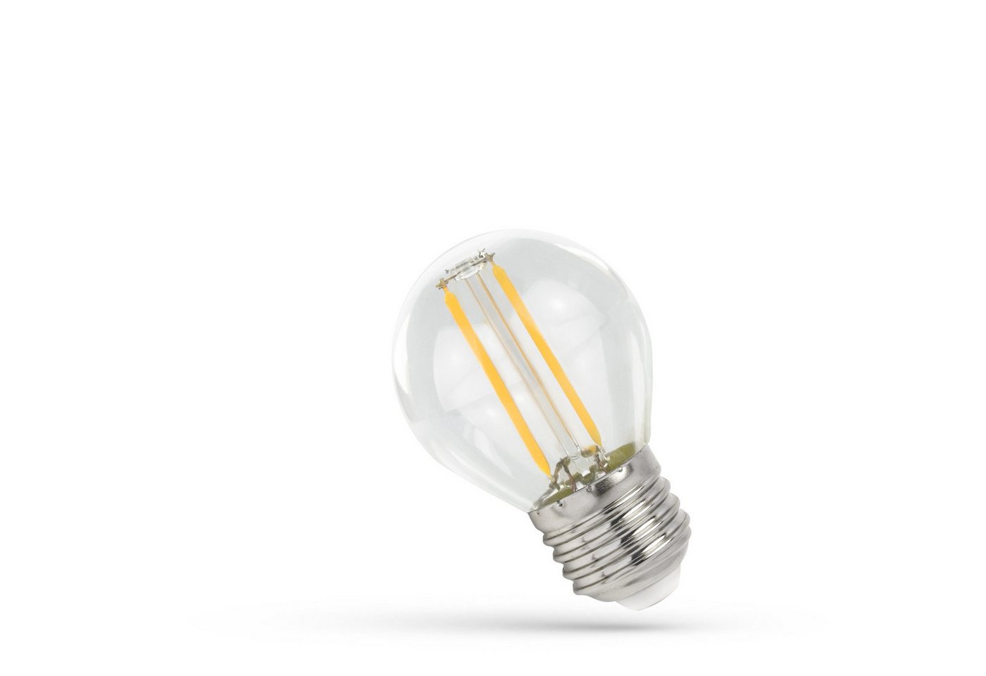Spectrum LED-Leuchtmittel LED E27 G45 Filament Klar 1W = 10W Tropfen 100lm 300° 230V Warm 2700K, E27, Warmweiß, Filament klar, Tropfen
