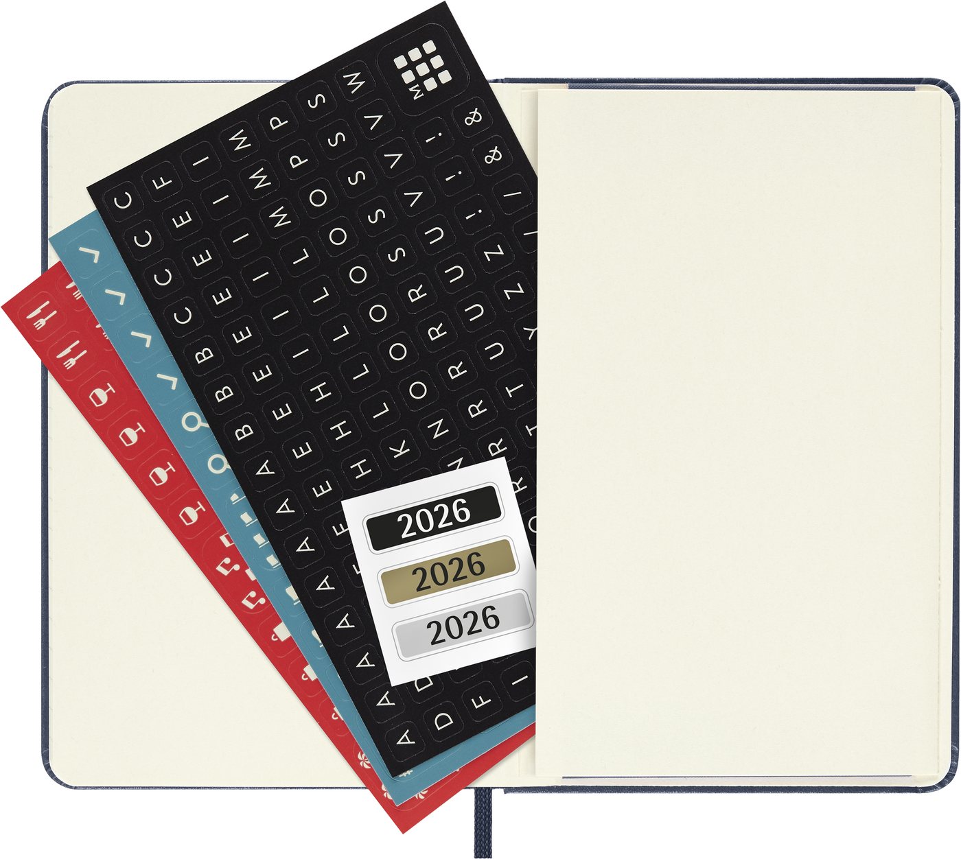 MOLESKINE Buchkalender, MOLESKINE 12 MONATE TAGES NOTIZKALENDER 2026 - HARD COVER - P/A6 BLAU Bild 5