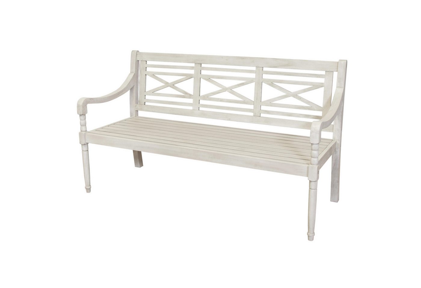 osoltus Gartenbank Sensline Gartenbank Louis 3 Sitzer Sitzbank Akazien Holz grau Bild 2