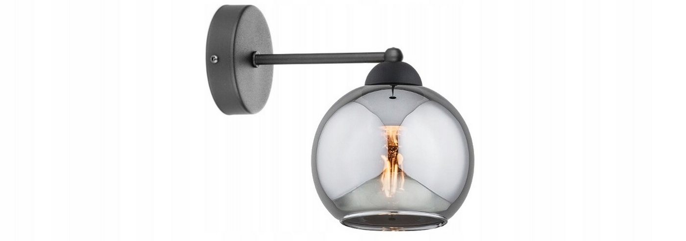 Licht-Erlebnisse Wandleuchte SOREN, ohne Leuchtmittel, E27 Kugel Schirm Modern Wandlampe Bild 2