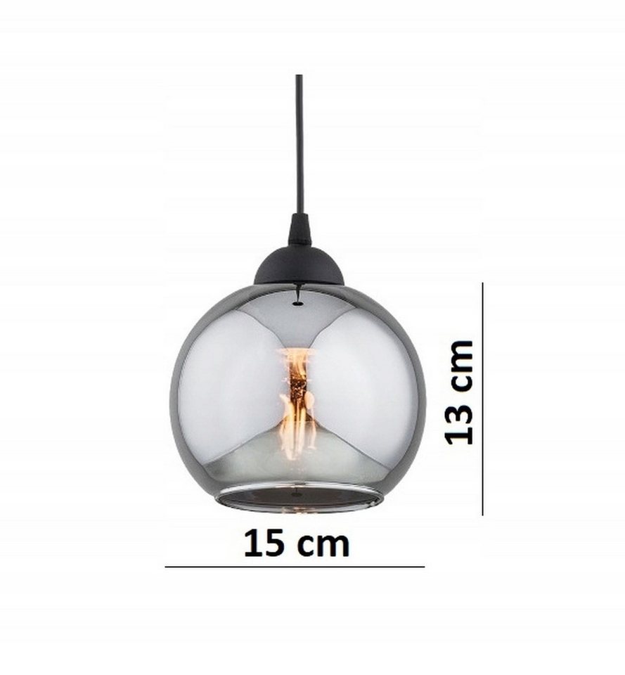 Licht-Erlebnisse Wandleuchte SOREN, ohne Leuchtmittel, E27 Kugel Schirm Modern Wandlampe Bild 4