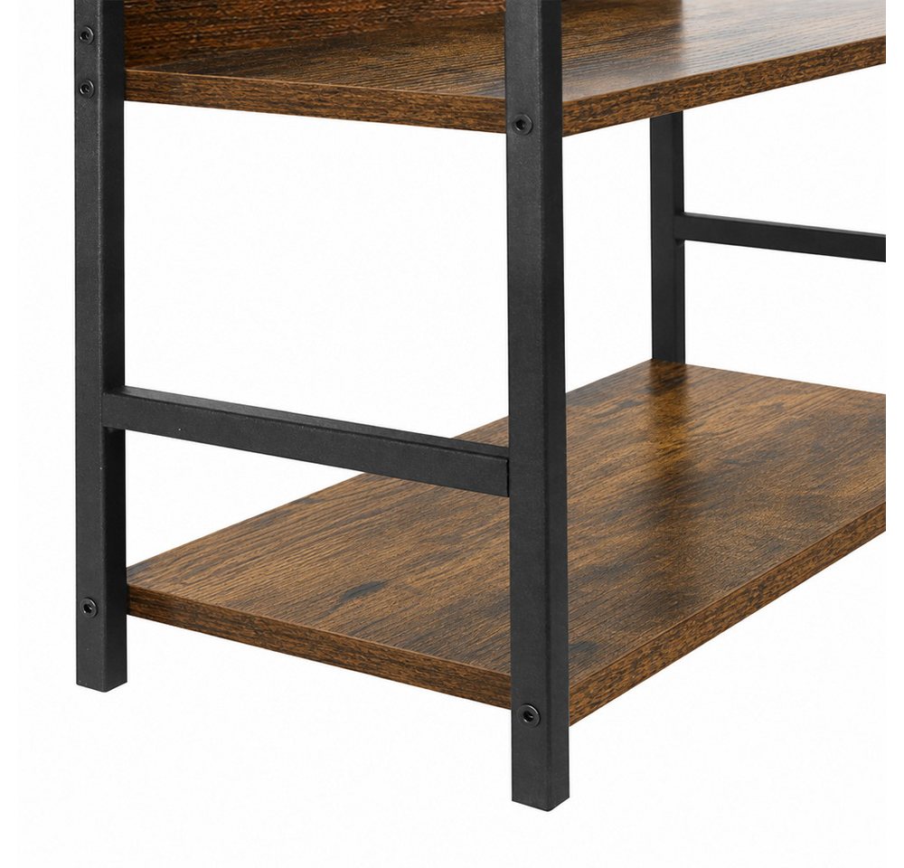 JEOBEST Küchenregal Küchenregal mit 2 Ebenen, Aufbewahrungsregal, (1-tlg) für Arbeitsplatte, Küche, Esszimmer, Metallgestell Bild 2