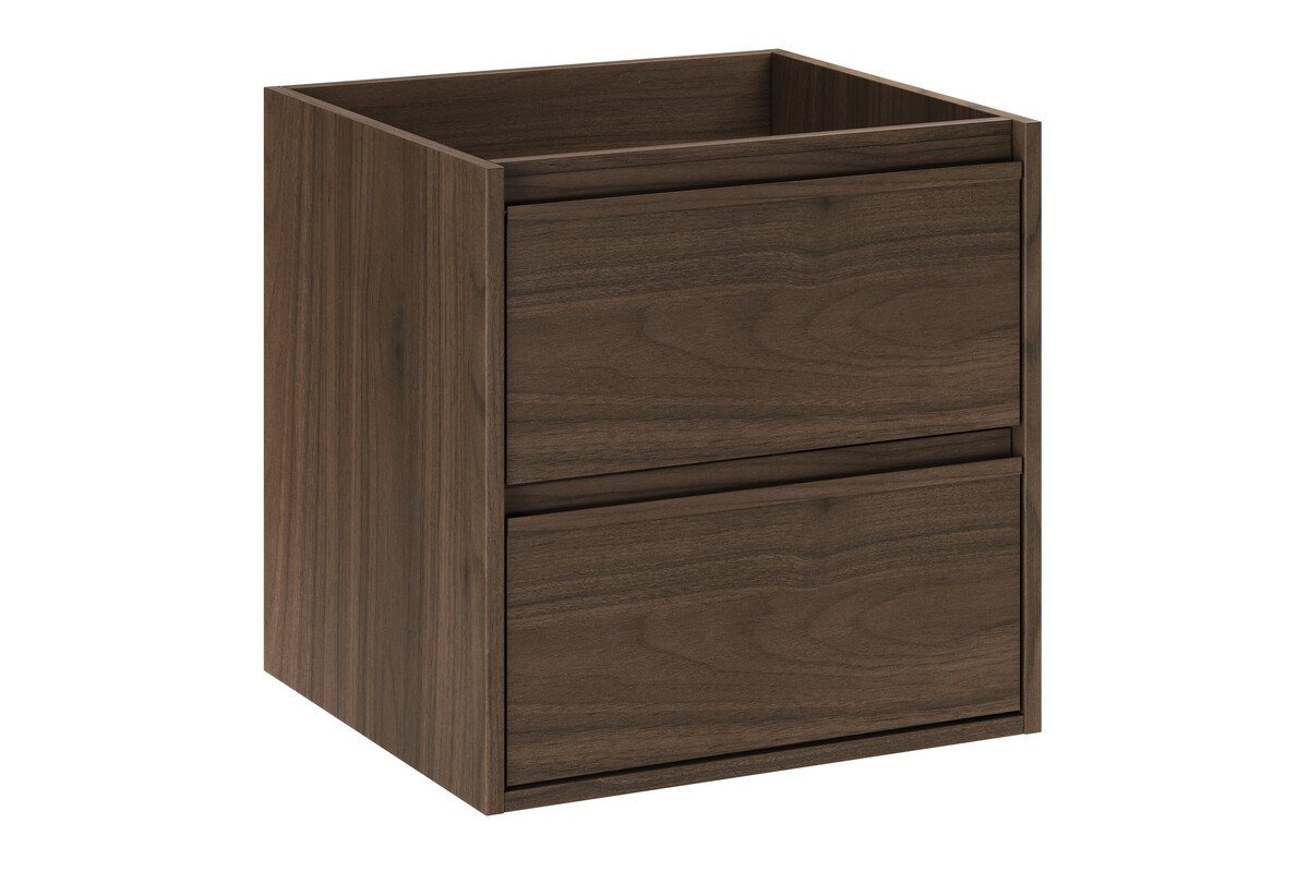 einfachgutemoebel Waschtisch-Set Waschplatz VANDA VILLA 50cm Schubfach, ohne Oberplatte, walnuss, (Badmöbel Set, 1-St., Waschtisch Unterschrank) Bild 2