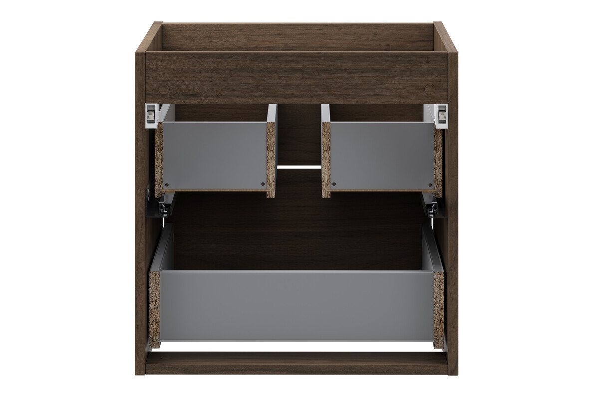 einfachgutemoebel Waschtisch-Set Waschplatz VANDA VILLA 50cm Schubfach, ohne Oberplatte, walnuss, (Badmöbel Set, 1-St., Waschtisch Unterschrank) Bild 3