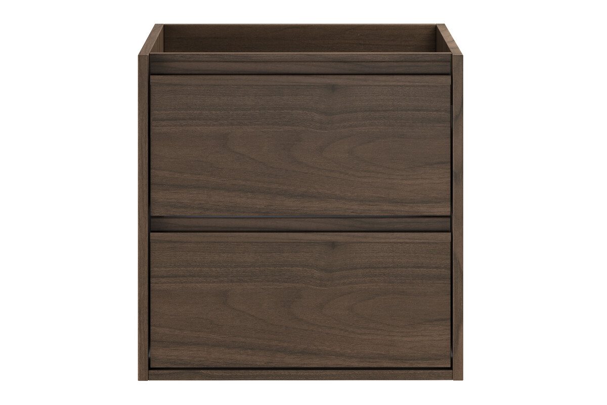 einfachgutemoebel Waschtisch-Set Waschplatz VANDA VILLA 50cm Schubfach, ohne Oberplatte, walnuss, (Badmöbel Set, 1-St., Waschtisch Unterschrank) Bild 4