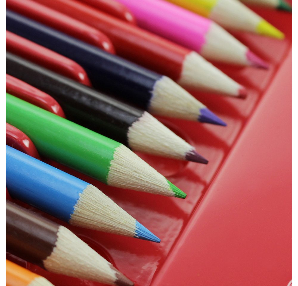 com-four Malstift Malset 68-teilig in praktischer Tragebox, (68-tlg), ideal für Schule und Kindergarten Bild 4