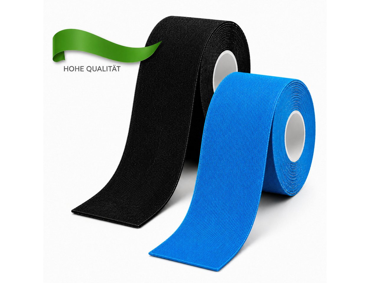 Forrlite Kinesiologie-Tape Sporttape 5 m x 5 cm, 2 Rollen – elastisches, (wasserfestes & atmungsaktives Tape für Fitness, Training & Alltag, vielseitig anwendbar) Bild 2