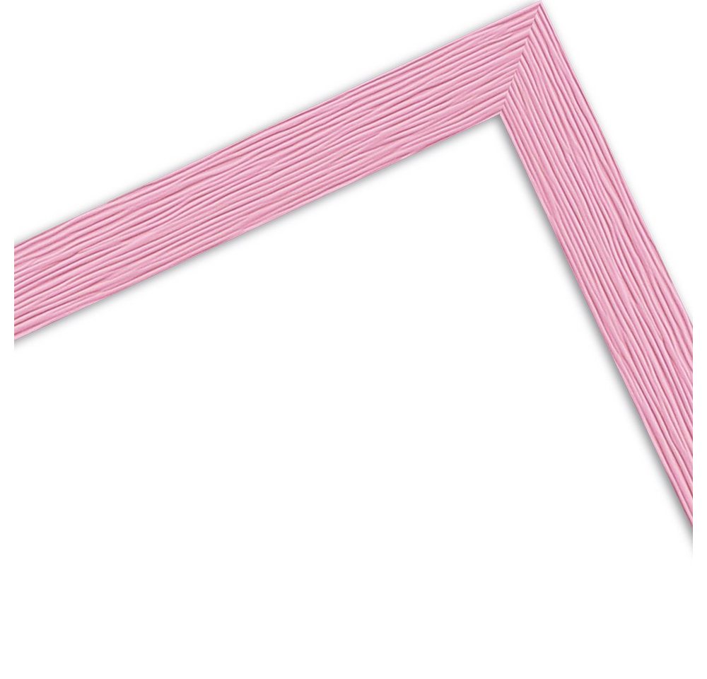 WANDStyle Bilderrahmen H300, Rosa Bilderrahmen 10x15 Holz, Moderner Fotorahmen Rosa 10x15 cm Bild 4