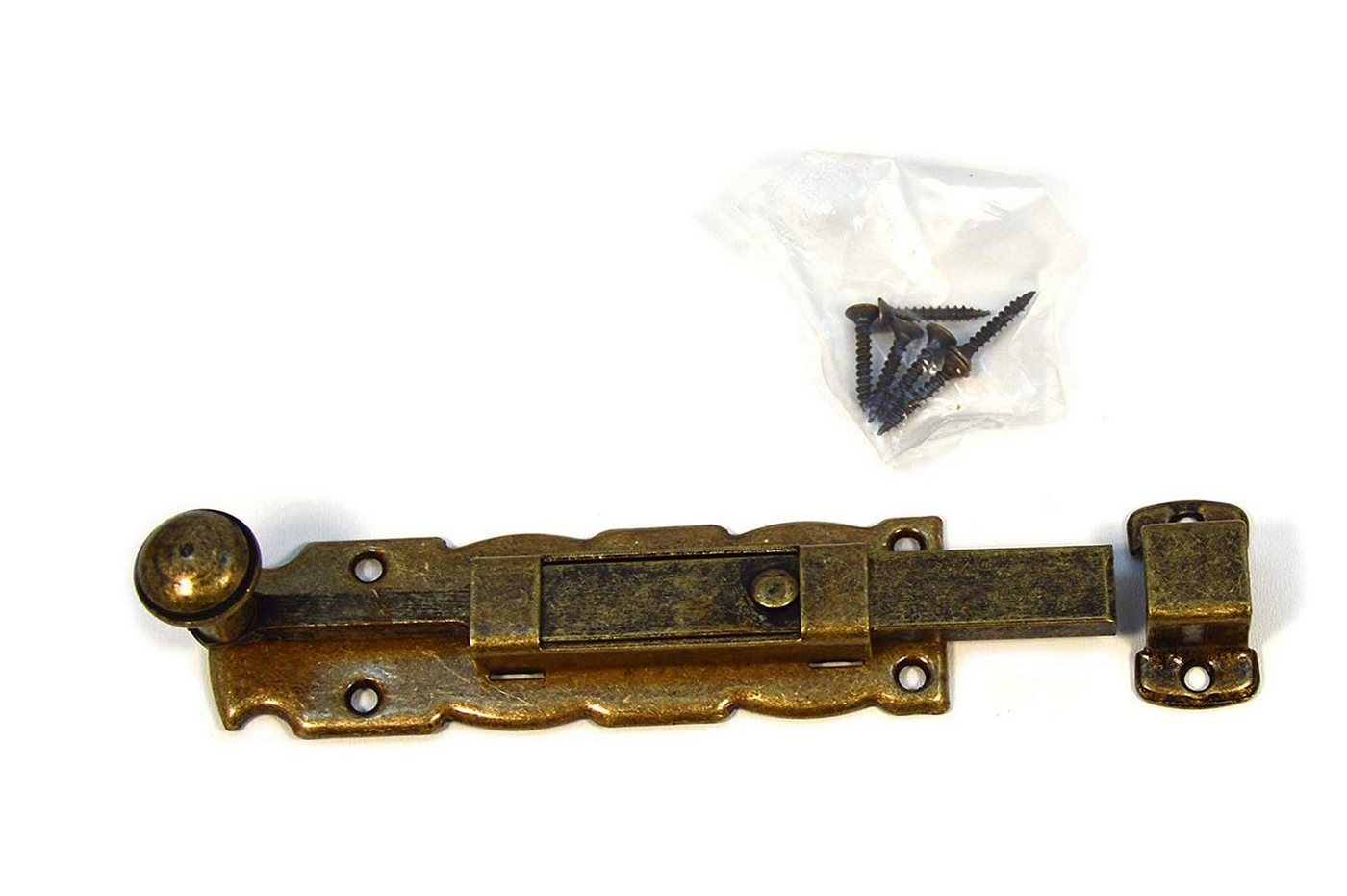 IHC Türriegel Möbelriegel Türriegel Schubriegel Torschieber Bolzenriegel Alt Gold