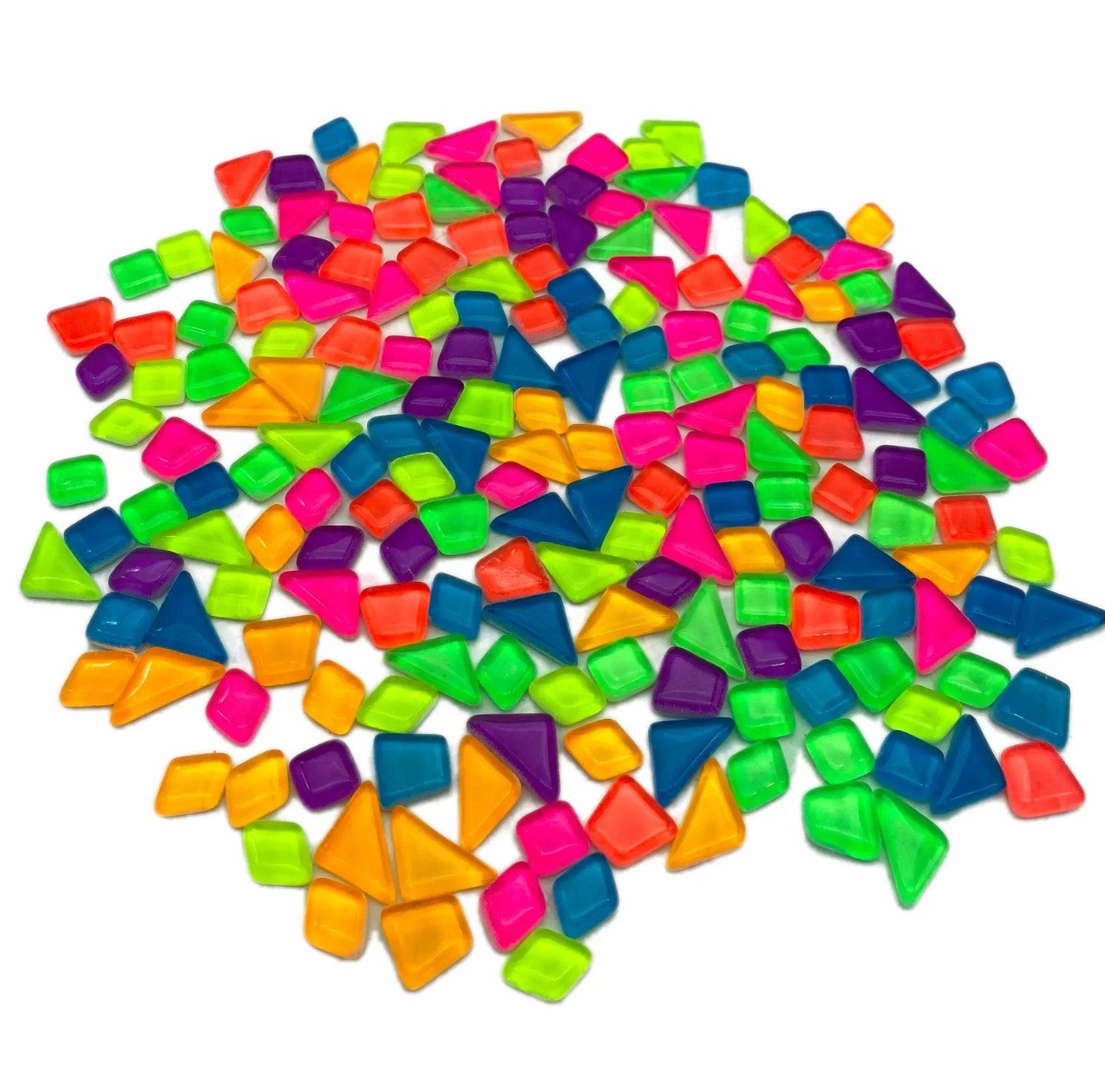 Armena Mosaikfliesen Glow in dark Irregula Glasmosaikfliesen Basteln DIY Handwerk 150g, mix Farben Bild 2