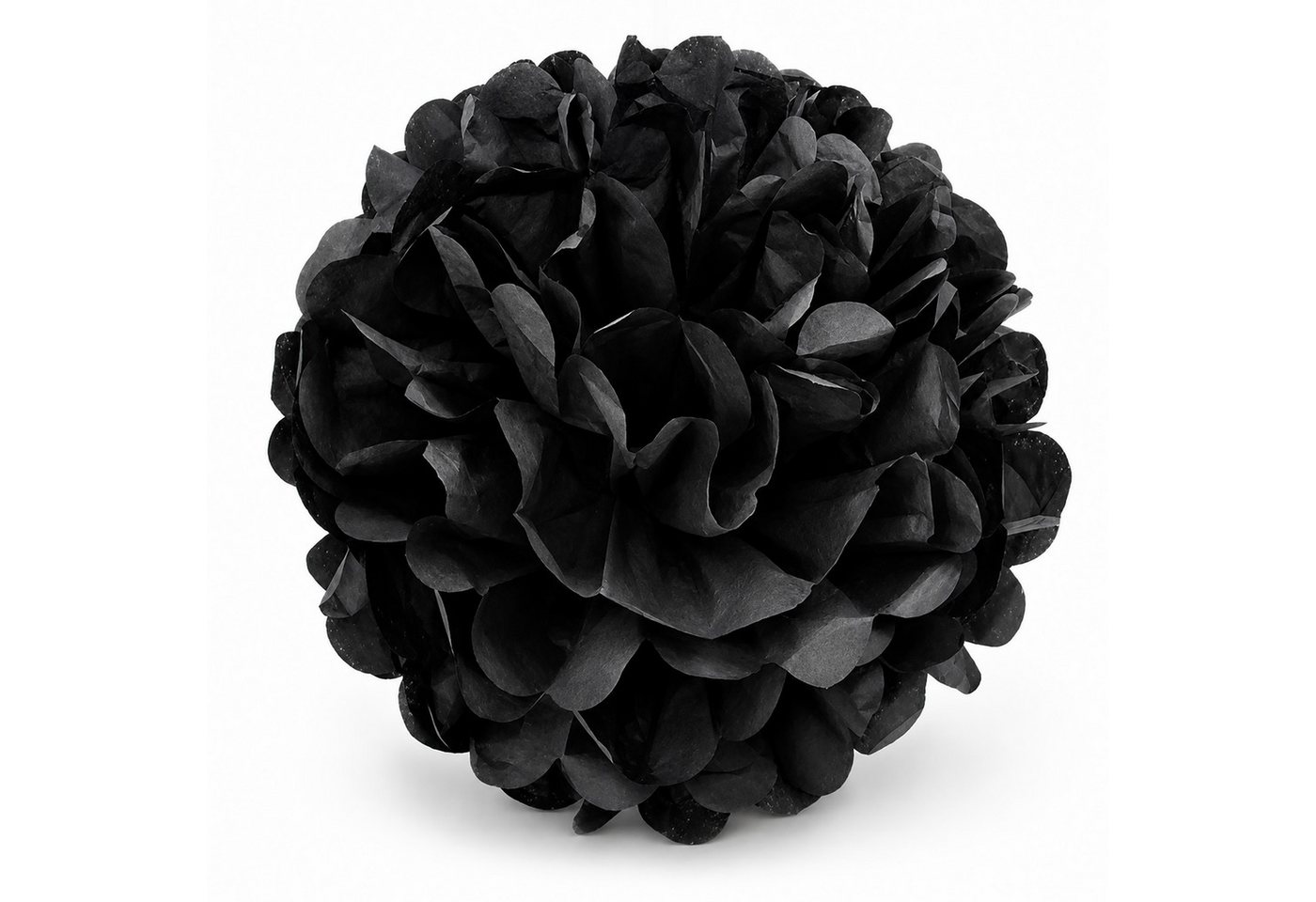 Creativery Pompon, Pompon 20cm Papier 1 Stück Schwarz Bild 4