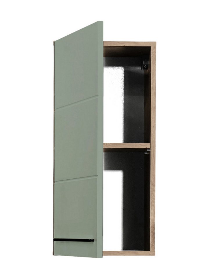 moebel-dich-auf Hängeschrank VALENCIA (Badschrank wandmontiert, in Viking Oak) Breite 34 cm