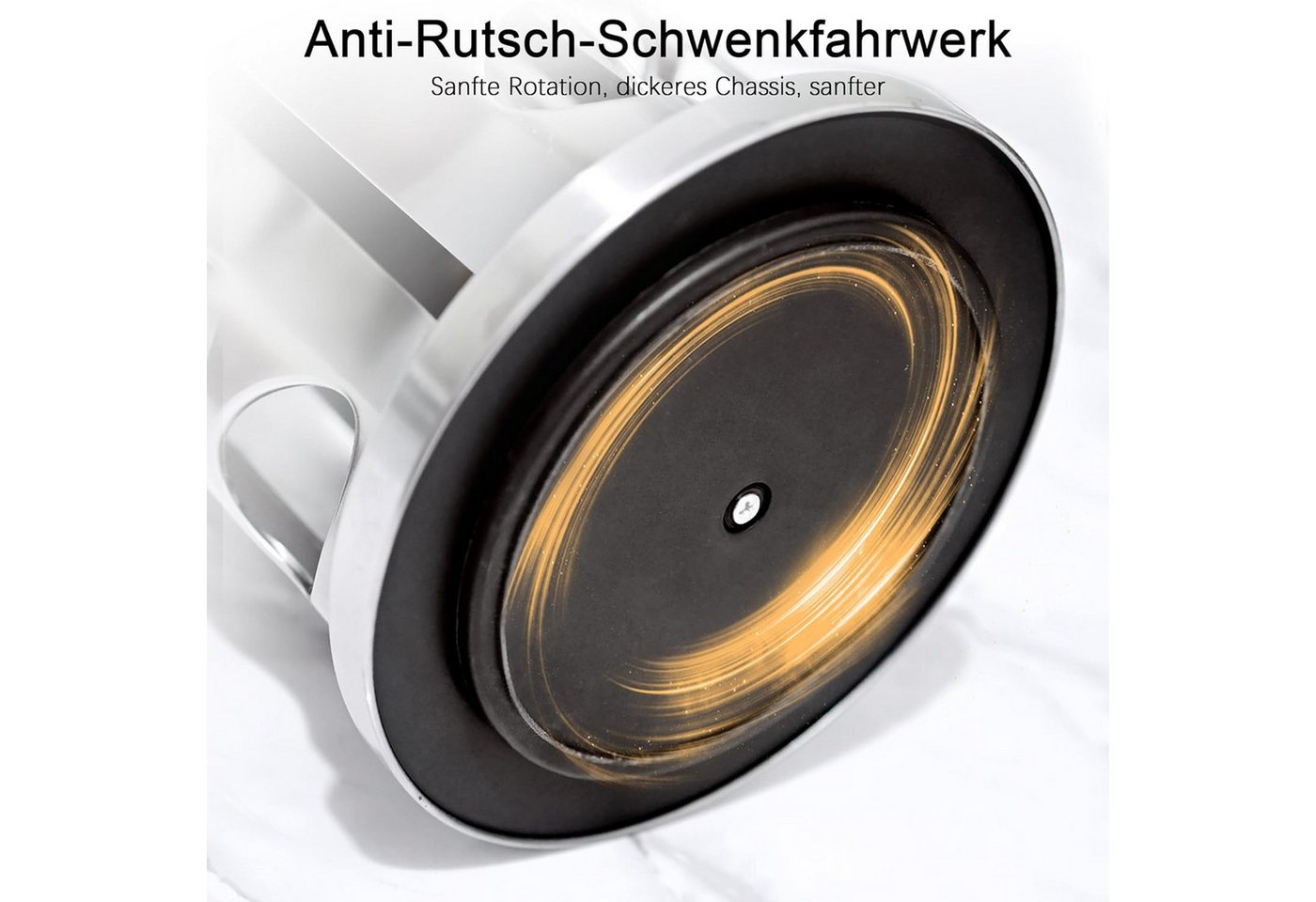 KingLux Gewürzregal 360° Rotation Fünflagig Gewürzregal Stehend mit 20Stk.Gewürzgläser, 1-tlg. Bild 5