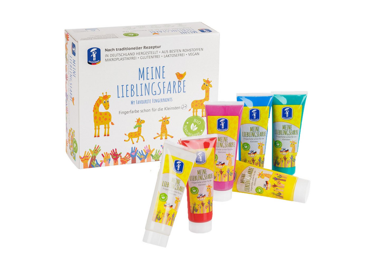 Feuchtmann Fingerfarbe MEINE LIEBLINGSFARBE Basic, sichere Naturfarbe auf Wasserbasis Bild 2