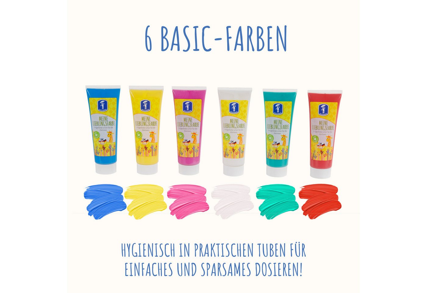 Feuchtmann Fingerfarbe MEINE LIEBLINGSFARBE Basic, sichere Naturfarbe auf Wasserbasis Bild 3