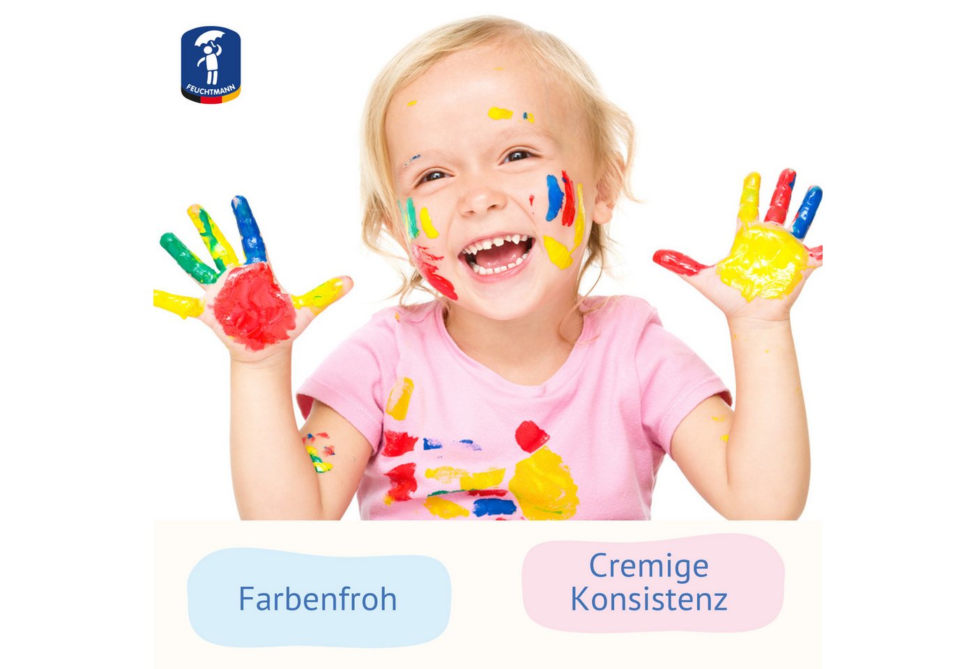 Feuchtmann Fingerfarbe MEINE LIEBLINGSFARBE Basic, sichere Naturfarbe auf Wasserbasis Bild 5