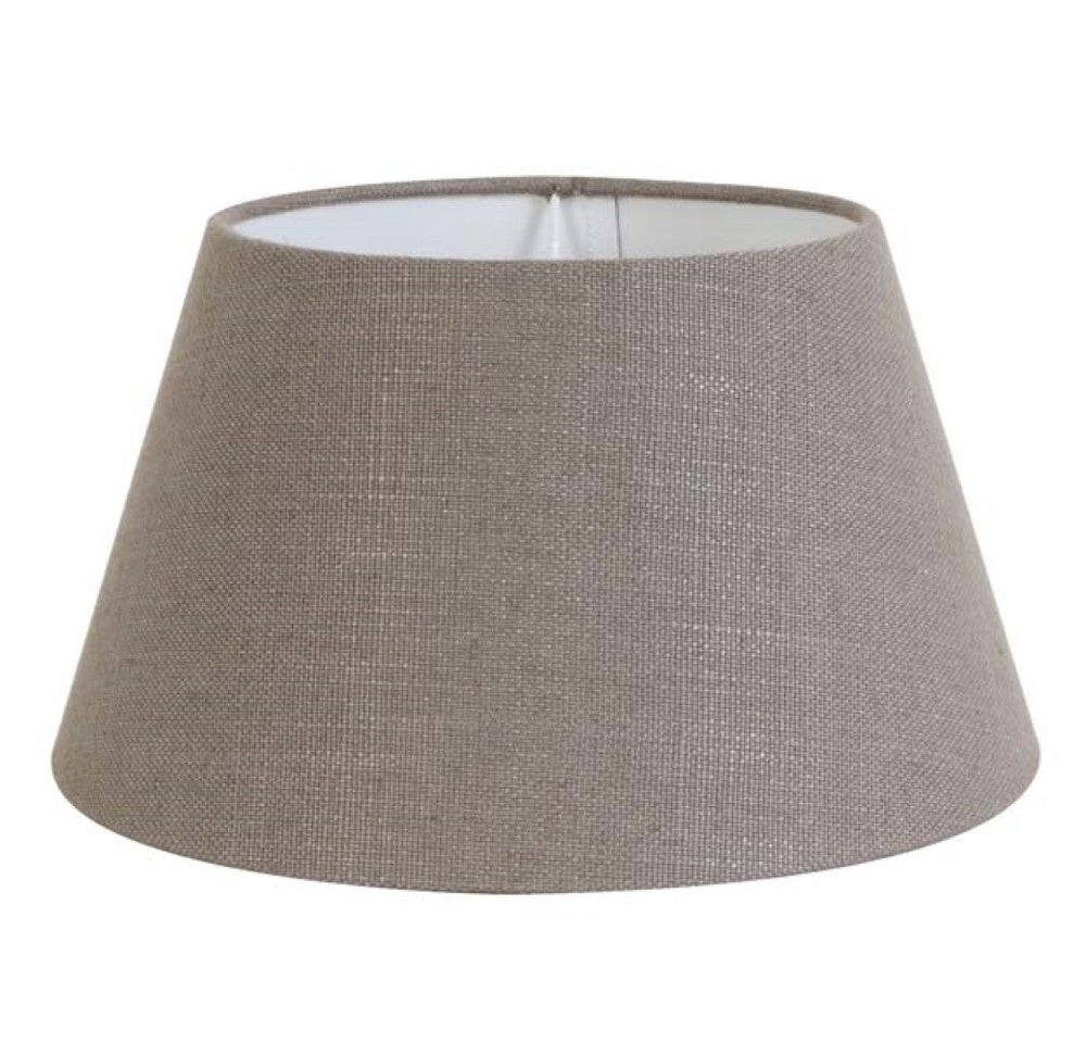 Dirk Davids Leuchten GmbH Lampenschirm Lampenschirm Rund in Leinen Leber für Tischleuchte Tischlampe 35-25-19, Elegantes Design für jeden Stil Bild 5