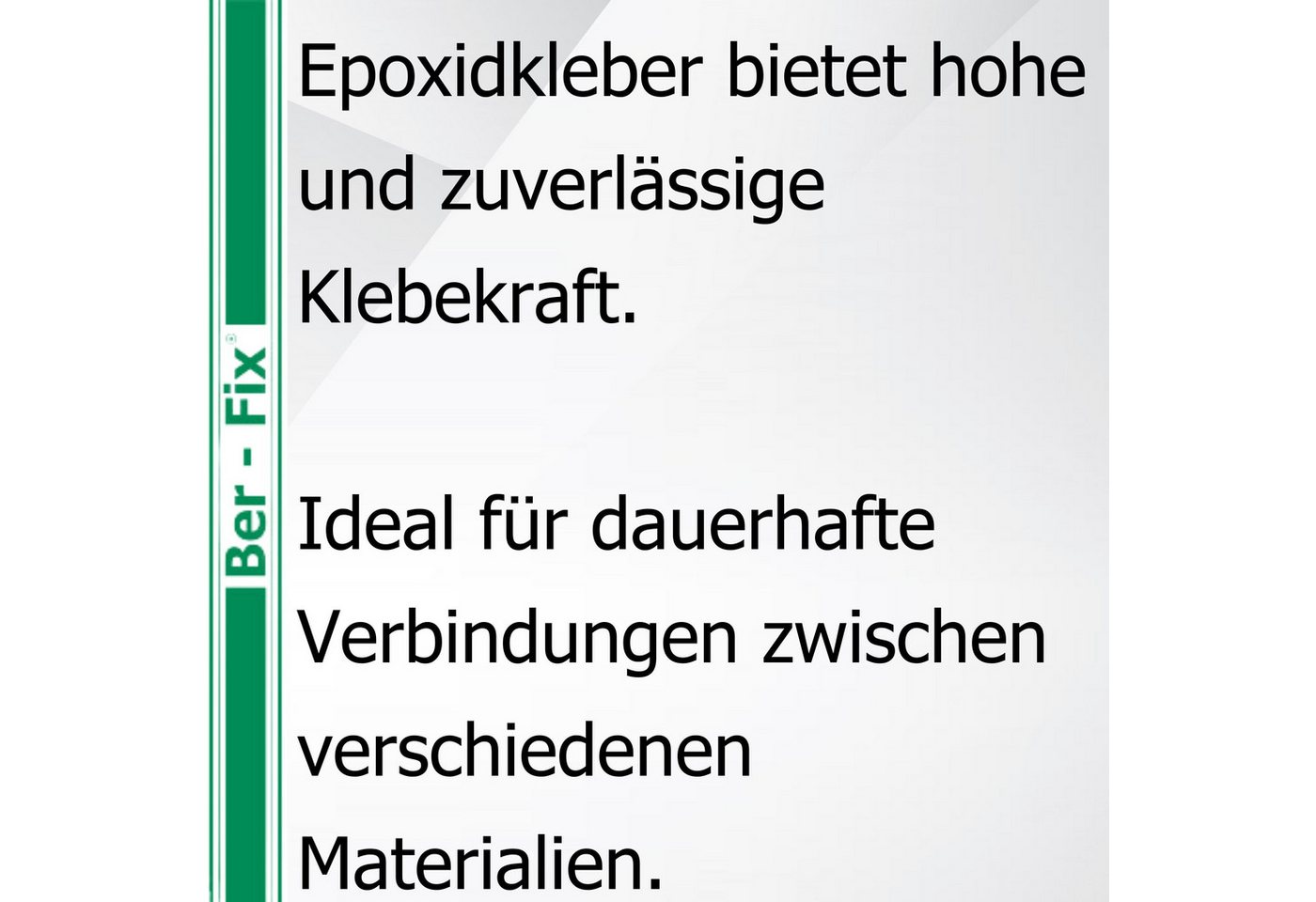 Ber-Fix 2-Komponentenkleber 2K Epoxykleber 30min 25g Spritze, (Set, 2-tlg), lange Verarbeitungszeit mechanisch bearbeitbar witterungsbeständig Bild 3