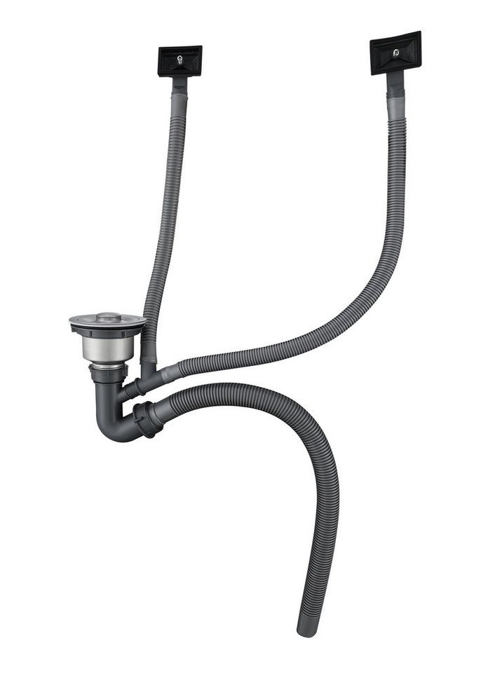 Faizee Home Edelstahlspüle Faizee Home Edelstahlspüle Schwarz SUS304 mit Armatur Auswahl, Ohne Armatur