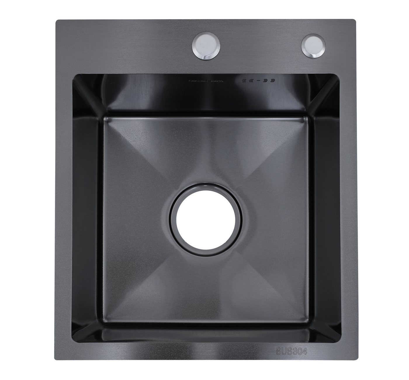 Faizee Home Edelstahlspüle Faizee Home Edelstahlspüle Schwarz SUS304 mit Armatur Auswahl, Ohne Armatur Bild 5