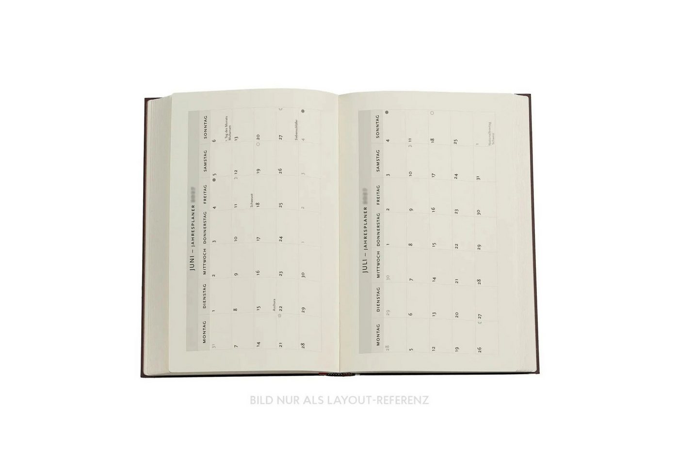 Monatskalender 12-Monatskalender 2027 Blue Luxe Maxi Vertikal Bild 3