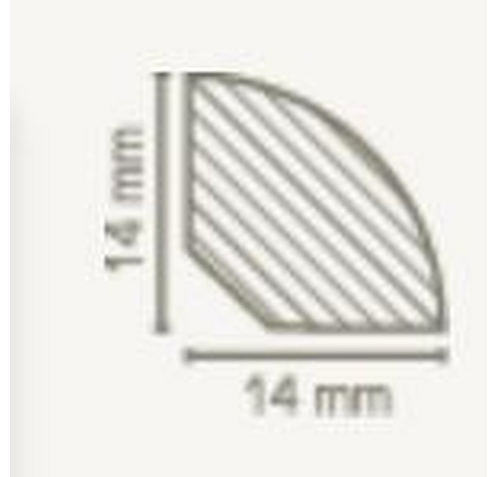PROVISTON Sockelleiste Massivholz, 14 x 14 x 2000 mm, Dunkelbraun, Massivholz Fußleiste, L: 200 cm Bild 4