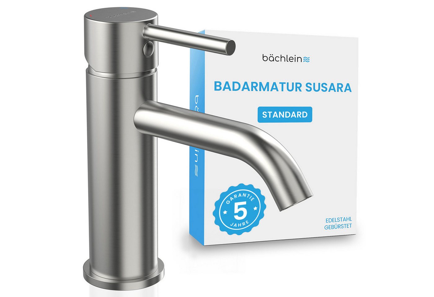 Bächlein Badarmatur Susara - eleganter Bad Wasserhahn, Waschbecken Armatur Bild 2