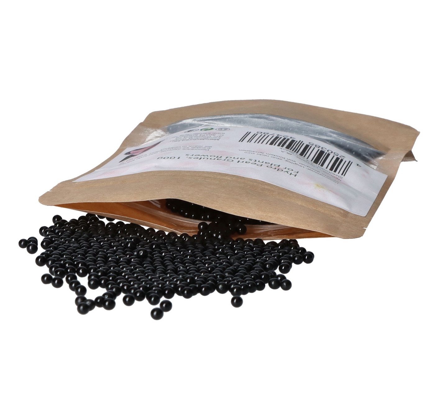 trendfinding Deko-Granulate 100 g Hydroperlen Deko Granulat, (3,5-4 mm, Schwarz)