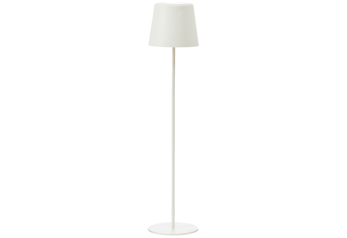 Lightbox Stehlampe, LED fest integriert, Warmweiß, Portable LED Außen Stehlampe, 129cm, 350 lm, Touchdimmer, USB, weiß