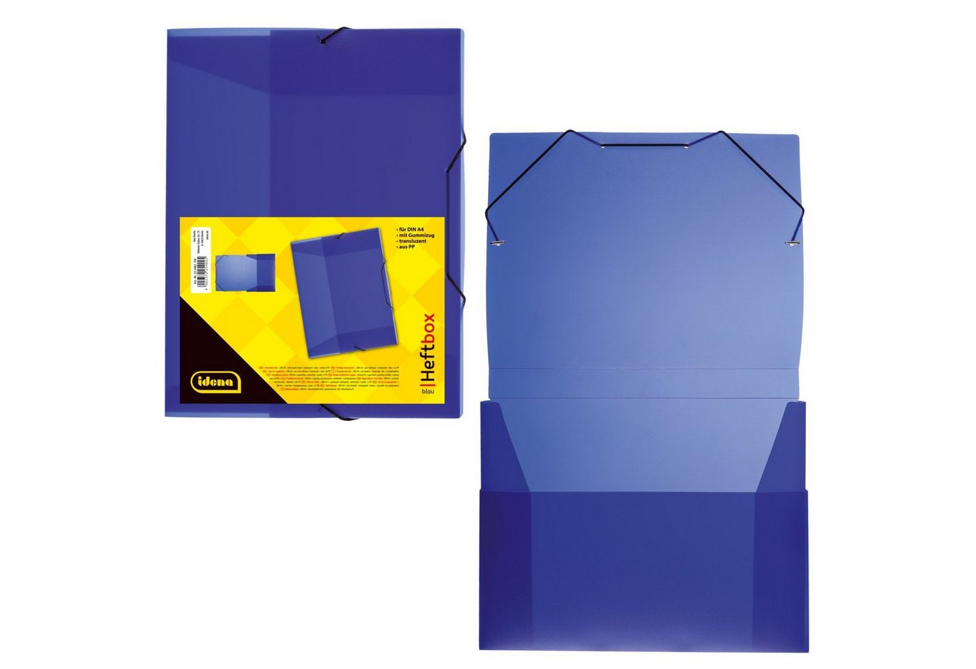 Idena Hefter Idena 225402 - Heftbox für DIN A4 mit Gummizug, aus PP, Füllhöhe 3,5 Bild 3