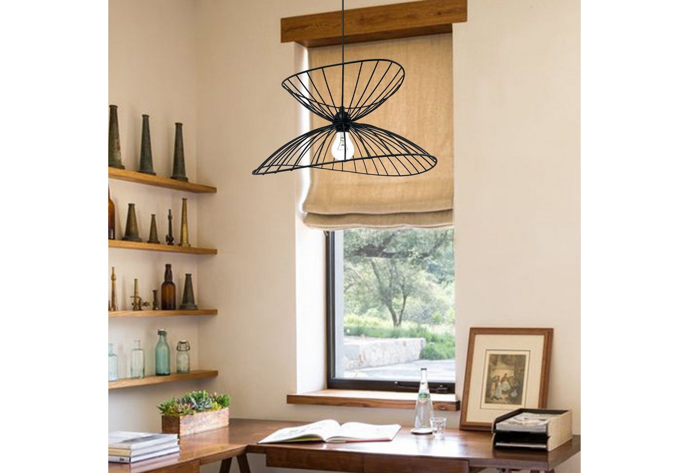 Bamyum Pendelleuchte Pendelleuchte Vertigo, Metall Schwarz 50 cm Modern Lampe, ohne Leuchtmittel Bild 3