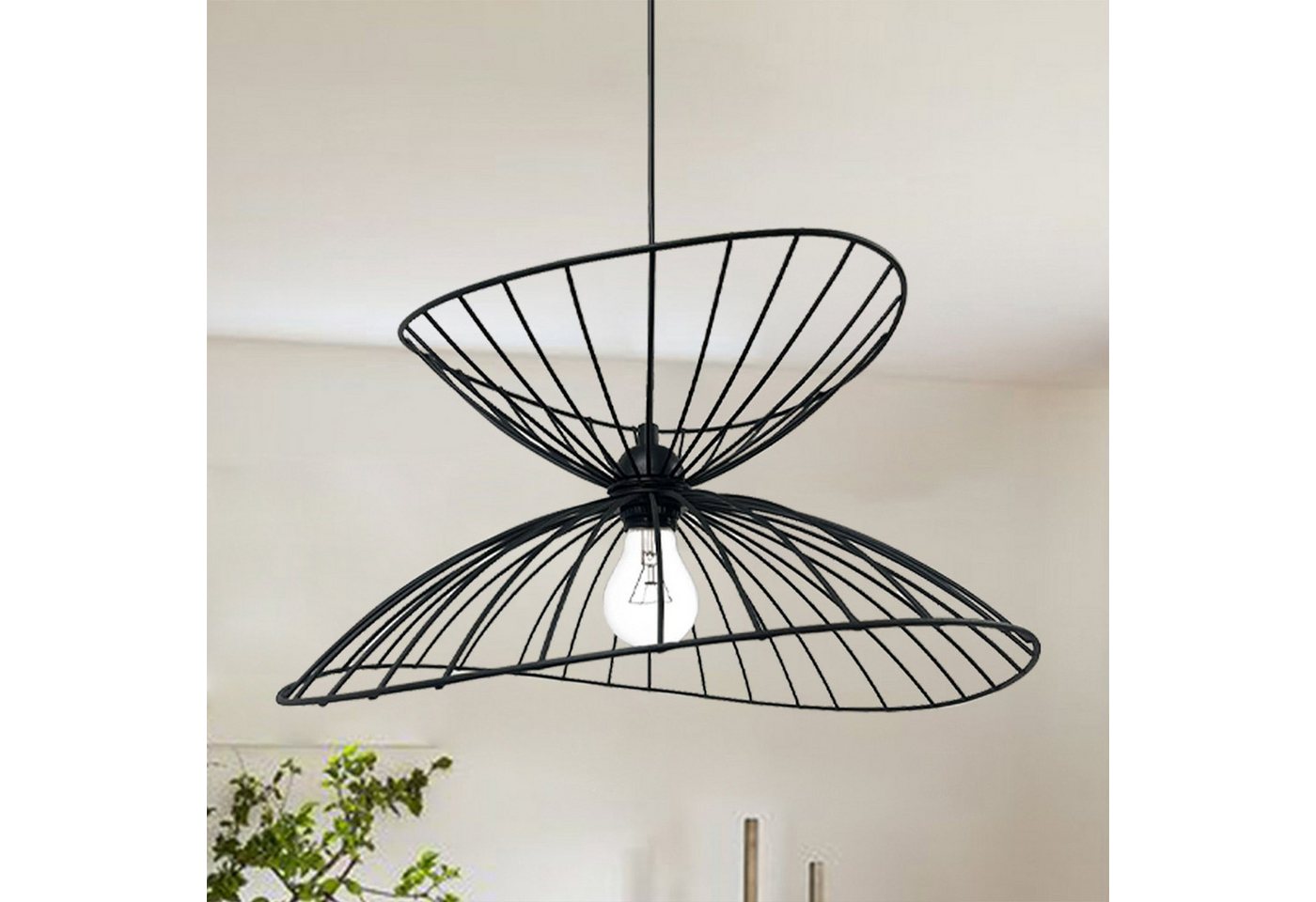 Bamyum Pendelleuchte Pendelleuchte Vertigo, Metall Schwarz 50 cm Modern Lampe, ohne Leuchtmittel Bild 5